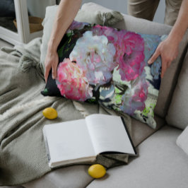 witte roze pons kussen