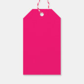 Witte Roze Rodeo Crew Bachelorette Party Cadeaulabel (Achterkant)