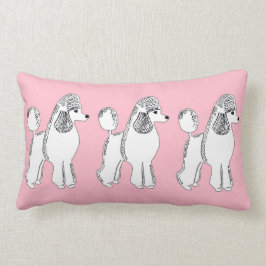 Witte roze roze lumbar Pillow Kussen