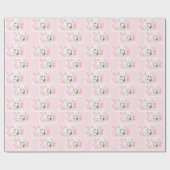 Witte Roze Roze Roze Roze Cadeaupapier (Vlak)