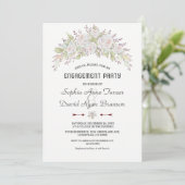 Witte Roze Rozen Burgundy Verlovingsfeest Kaart (Staand voorkant)