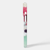 WITTE ROZE ROZEN EN ANEMONEBLOEMEN MONOGRAM Case-Mate iPhone CASE (Achterkant / Links)