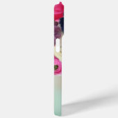 WITTE ROZE ROZEN EN ANEMONEBLOEMEN MONOGRAM Case-Mate iPhone CASE (Achterkant / Rechts)