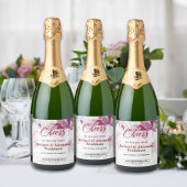 Witte Roze Sparkling Champagne Labels Sparkling Wijnetiket