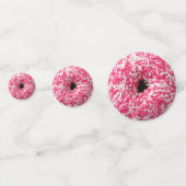 Witte Roze Spikkels Donut Confetti (Voorkanten)