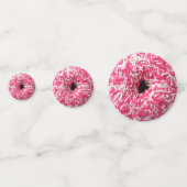 Witte Roze Spikkels Donut Confetti (Achterkanten)