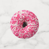 Witte Roze Spikkels Donut Confetti (Kleine voorkant)