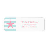 Witte roze stekelstaarten etiket (Voorkant)