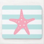 Witte roze stekelstaarten muismat (Voorkant)