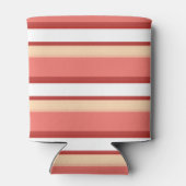 Witte roze strepen blikjeskoeler (Achterkant)