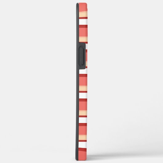 Witte roze strepen Case-Mate iPhone case (Achterkant / Rechts)
