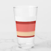 Witte roze strepen glas (Achterkant)