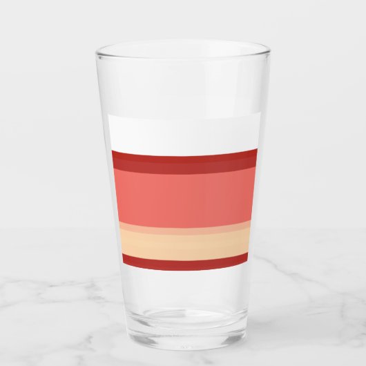 Witte roze strepen glas (Voorkant)