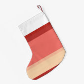 Witte roze strepen kleine kerstsok (Achterkant (Hangend))