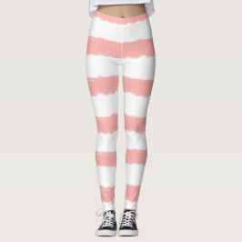  witte roze strepen leggings