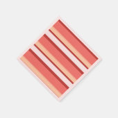 Witte roze strepen servet (Hoek)