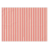 Witte roze strepen tafelkleed (Voorkant (Horizontaal))