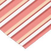 Witte roze strepen tafelkleed (Gekanteld)