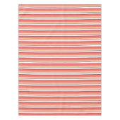 Witte roze strepen tafelkleed (Voorkant)