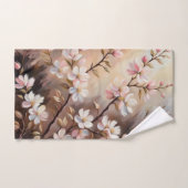 Witte Roze Tak Badhanddoeken Bad Handdoek (Handdoek)