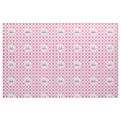 Witte roze toon Gingham Stof (Fat Quarter)