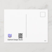 Witte Roze Tulp Close-up DIY Briefkaart (Achterkant)