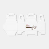 Witte & Roze Uil Thema Party Favorieten Bedankdoosjes (Uitgevouwen)