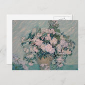 witte rozen-1890-vincent van gogh briefkaart (Voorkant / Achterkant)