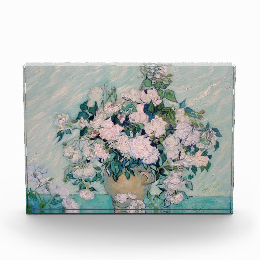 Witte Rozen-1890-Vincent van Gogh  Fotoblokken (Voorkant)
