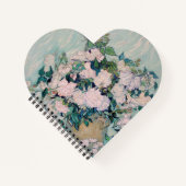Witte Rozen-1890-Vincent van Gogh     Notitieboek (Voorkant)