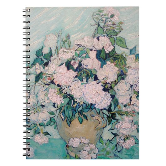 Witte rozen-1890-Vincent van Gogh Notitieboek (Voorkant)