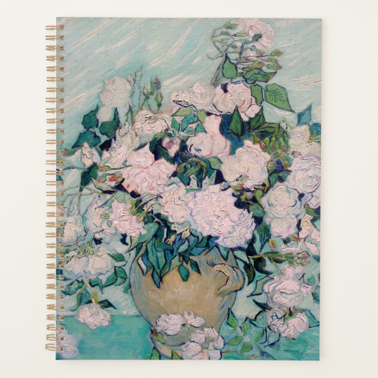 Witte Rozen-1890-Vincent van Gogh    Planner (Voorkant)