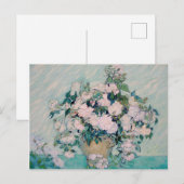 Witte Rozen-1890-Vincent van Gogh Uitnodiging Briefkaart (Voorkant / Achterkant)