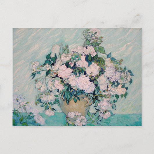 Witte Rozen-1890-Vincent van Gogh Uitnodiging Briefkaart (Voorkant)