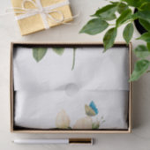  witte rozen #1 Butterflies Flowers Floral Tissuepapier (Geschenk)