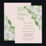 Witte rozen | 30e bruiloft van Orchideeën Kaart<br><div class="desc">Het vieren van uw 30e "Partij van de Dagen"met elegante witte rozen en orchideeën met dit draperende florale ontwerp met subtiel sage groen manuscript en serif tekst. Composietontwerp door vakantieharten Design (gereserveerde rechten). De tekst van het manuscript is uneditable behalve door ontwerper. Als u vragen hebt of hulp nodig hebt...</div>