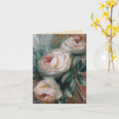 Witte Rozen [3 maten verkrijgbaar] Kaart (Gele Bloem)