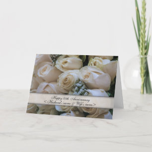 Witte Rozen<50th>Jubileum Kaart