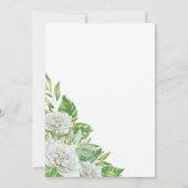 Witte Rozen 75e Huwelijksjubileum Feestje Kaart (Achterkant)