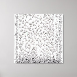 Witte rozen A Canvas Afdruk