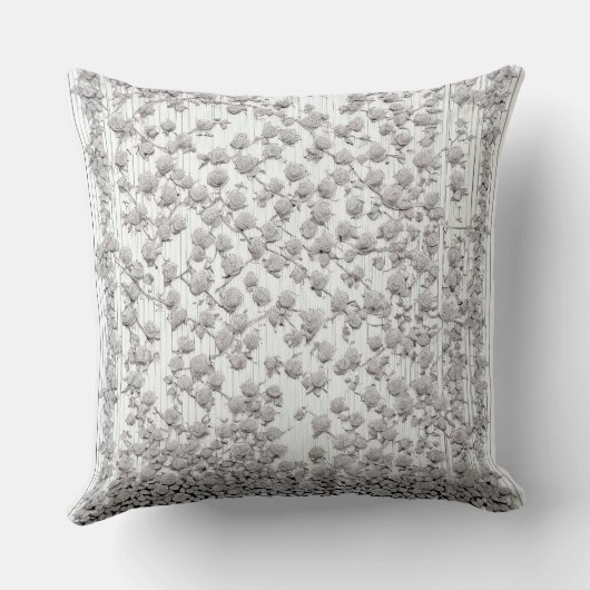 Witte rozen A Kussen (Achterkant)