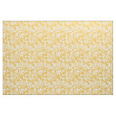Witte Rozen aangepaste gele achtergrond Stof (Yard (91,4 cm))