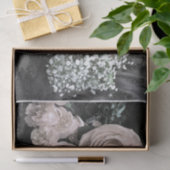  witte rozen anjers Baby Breate Tissuepapier (Geschenk)