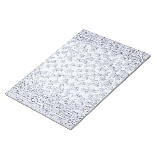 Witte rozen B Notitieblok (Schuin)