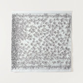 Witte rozen B Wandkleed (Voorkant (horizontaal))