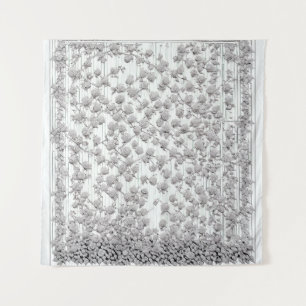 Witte rozen B Wandkleed