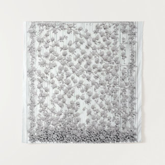 Witte rozen B Wandkleed