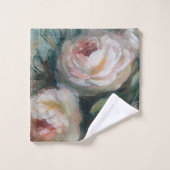 Witte Rozen Bad Handdoek (Wasdoekje)