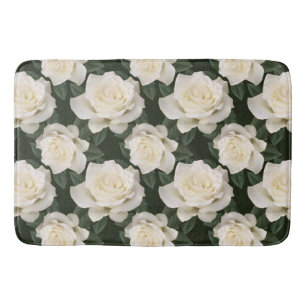 Witte rozen badmat