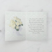 Witte rozen - Bedankt moeder voor mijn trouwen (Binnen)